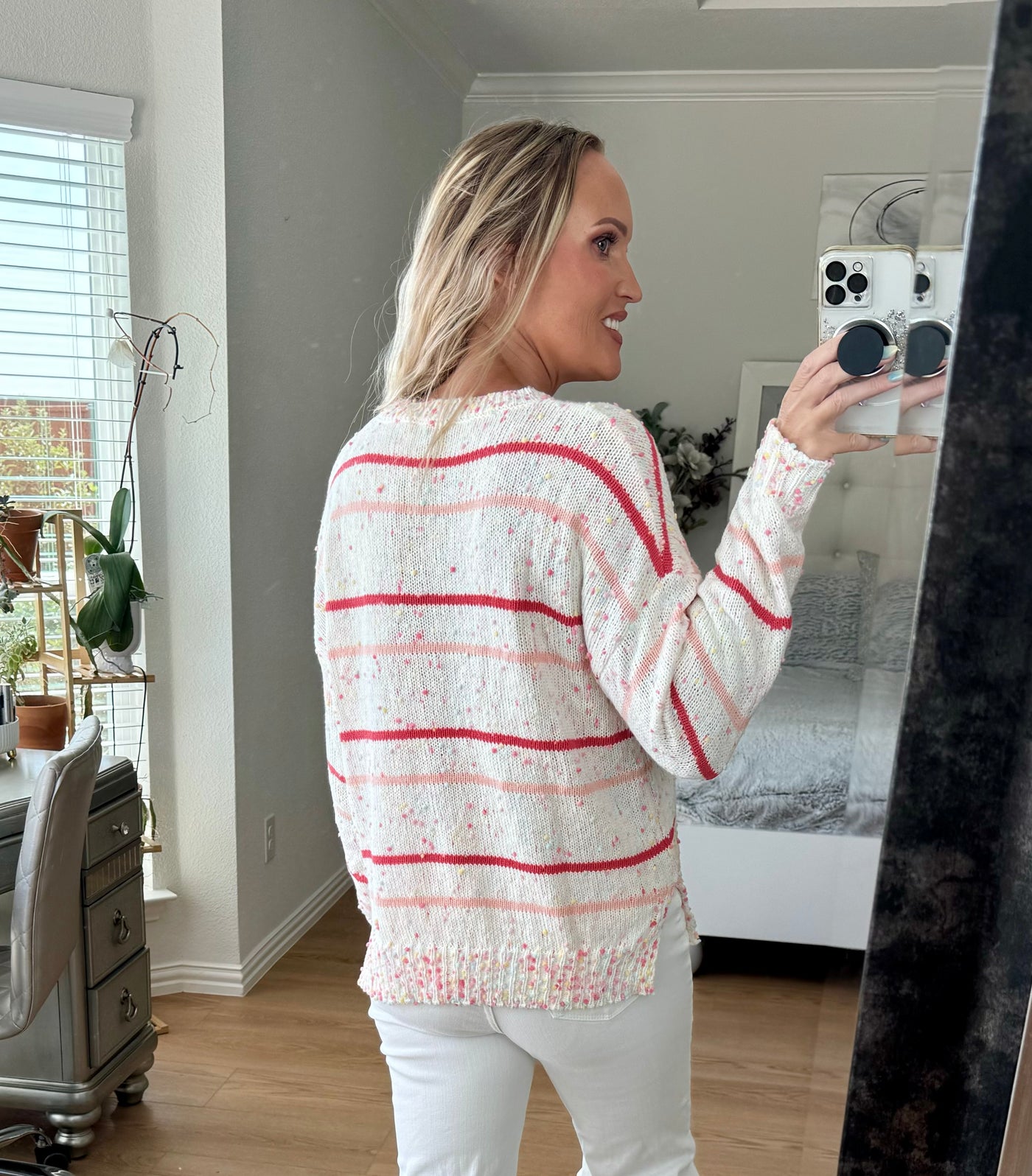 Kimberly Confetti Striped Sweater