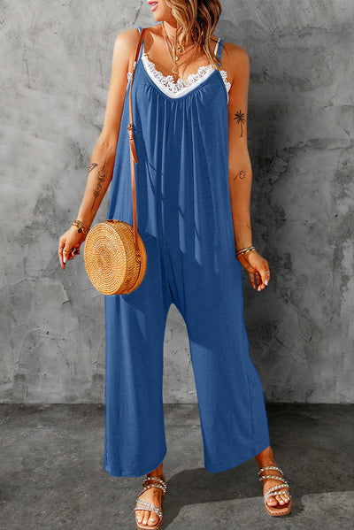 Saige Spaghetti Strap Wide Leg Jumpsuit