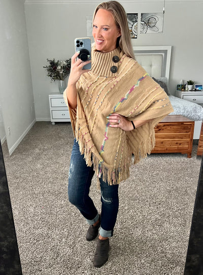 Knit ponchos