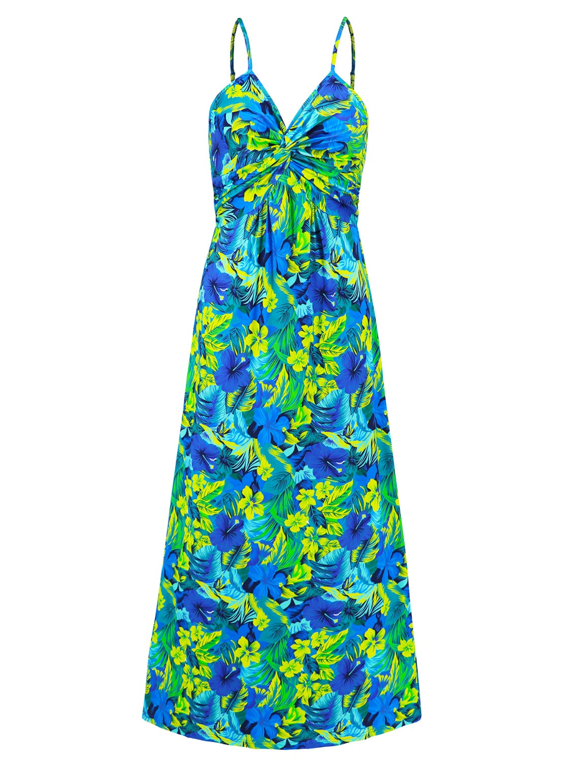 Kahlani Twisted Floral Cami Maxi Dress