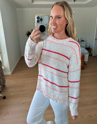 Kimberly Confetti Striped Sweater