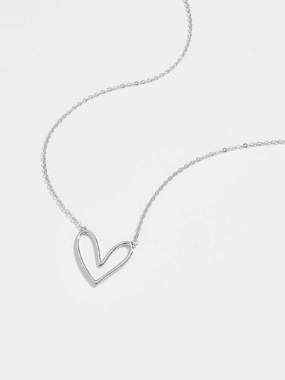 Bling Belles 925 Sterling Silver Heart Pendant Necklace