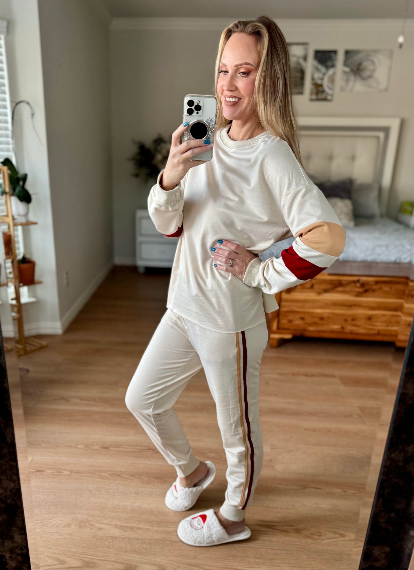 Sami Striped Light Sweatshirt and Drawstring Joggers Set