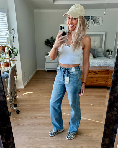 Janet High Waist Straight Leg Judy Blue Jeans