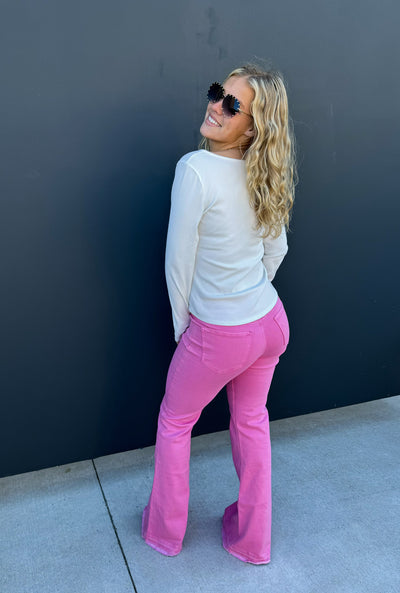 Jade Pink Tummy Control Blakeley Jeans