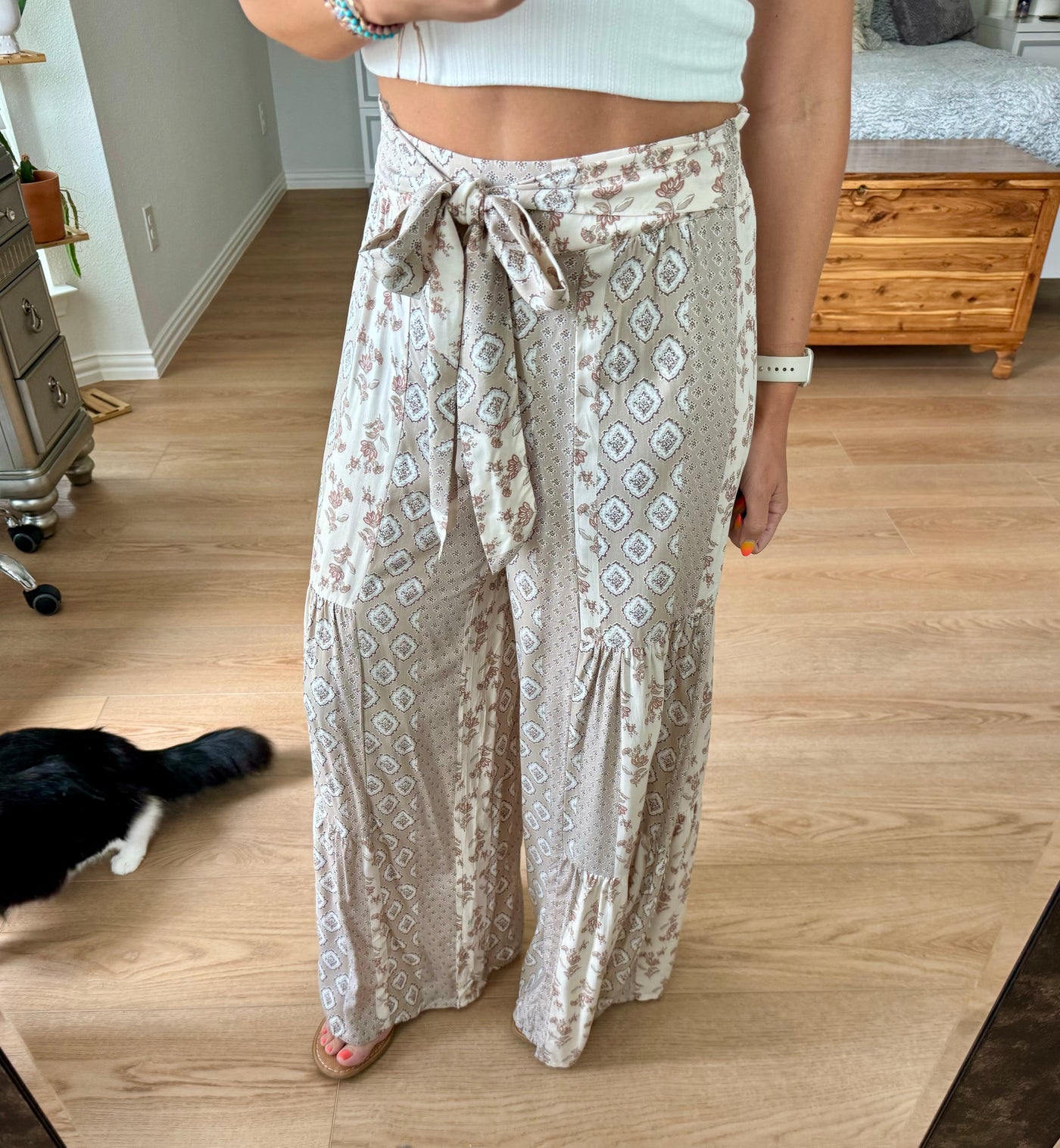 Shyla Printed Wide Leg Pants