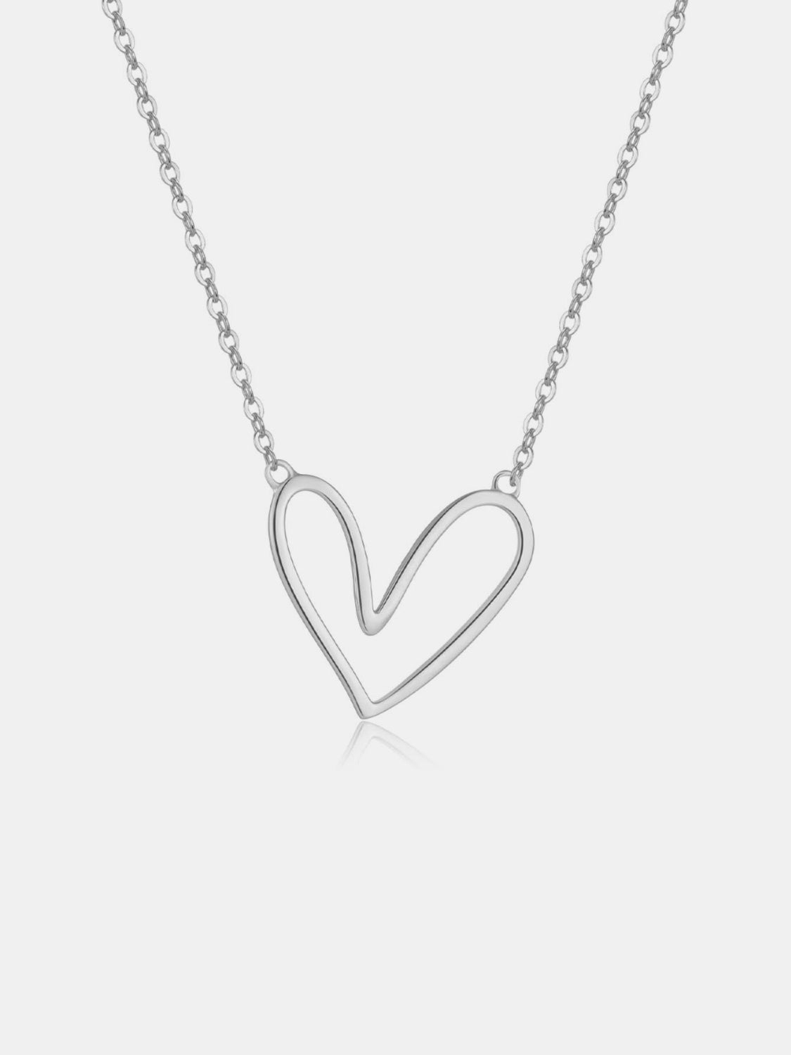 Bling Belles 925 Sterling Silver Heart Pendant Necklace