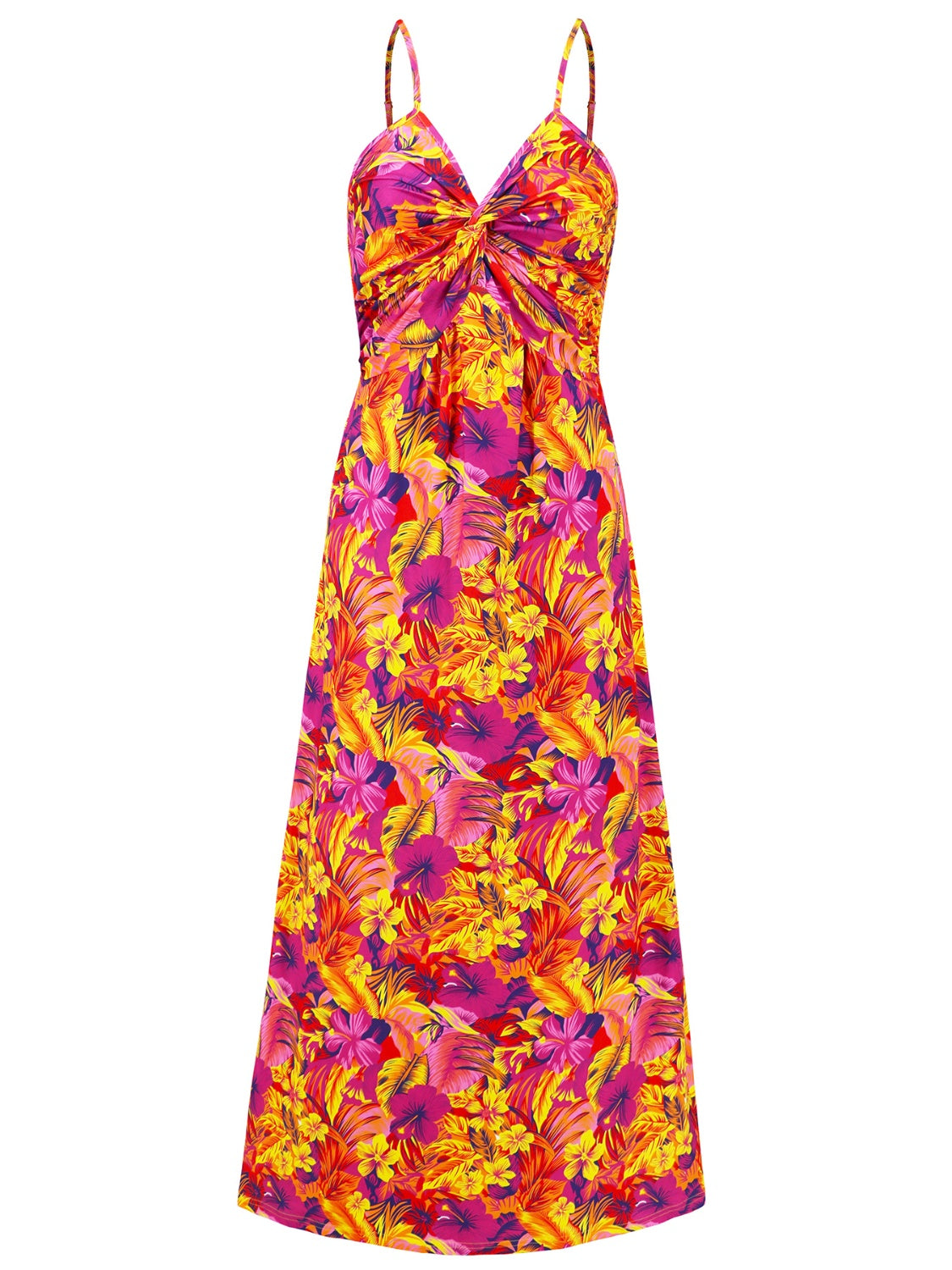 Kahlani Twisted Floral Cami Maxi Dress