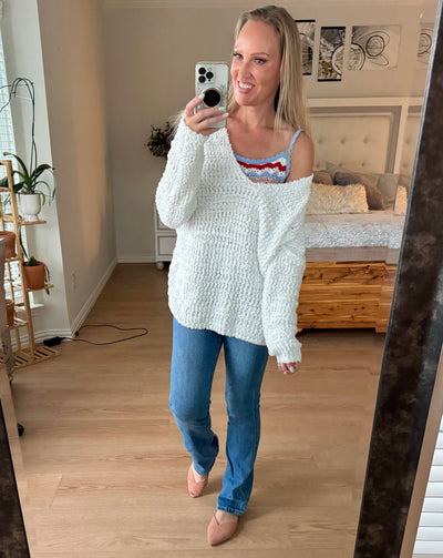 Vanessa V-neck Oversized Chunky Sweater