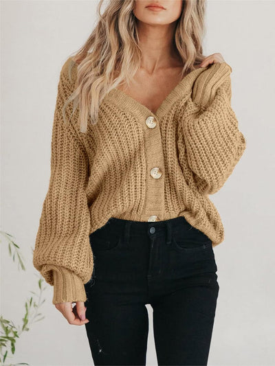 Stephanie Button Front Knit Cardigan