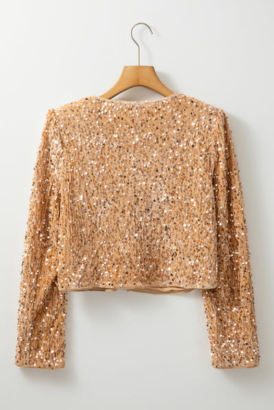 Laney Sequin Open Front Jacket