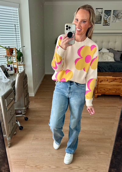 Angelina Flower Sweater