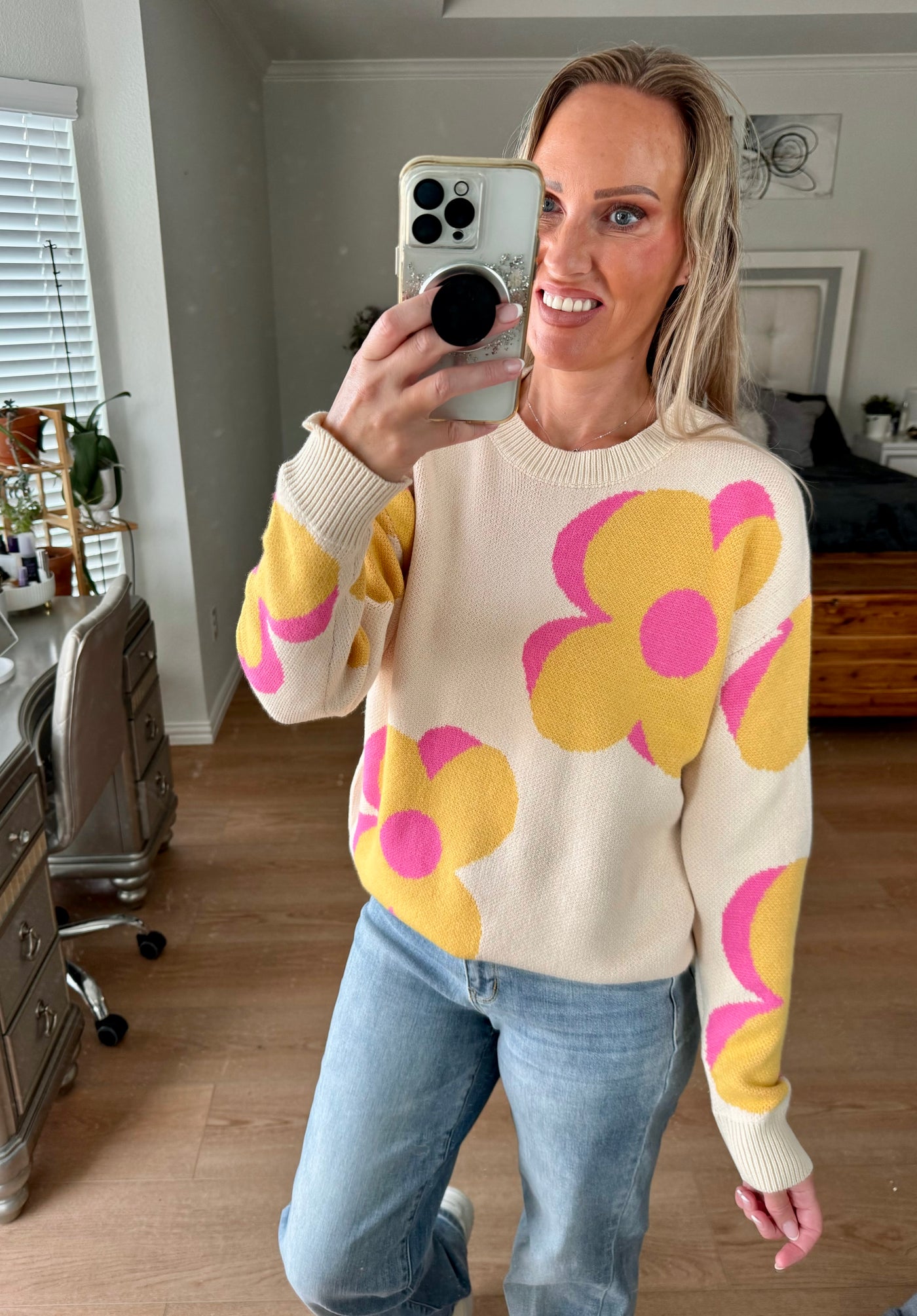 Angelina Flower Sweater