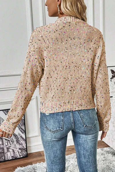 Jasmine Confetti Sparkle Button Front Cardigan