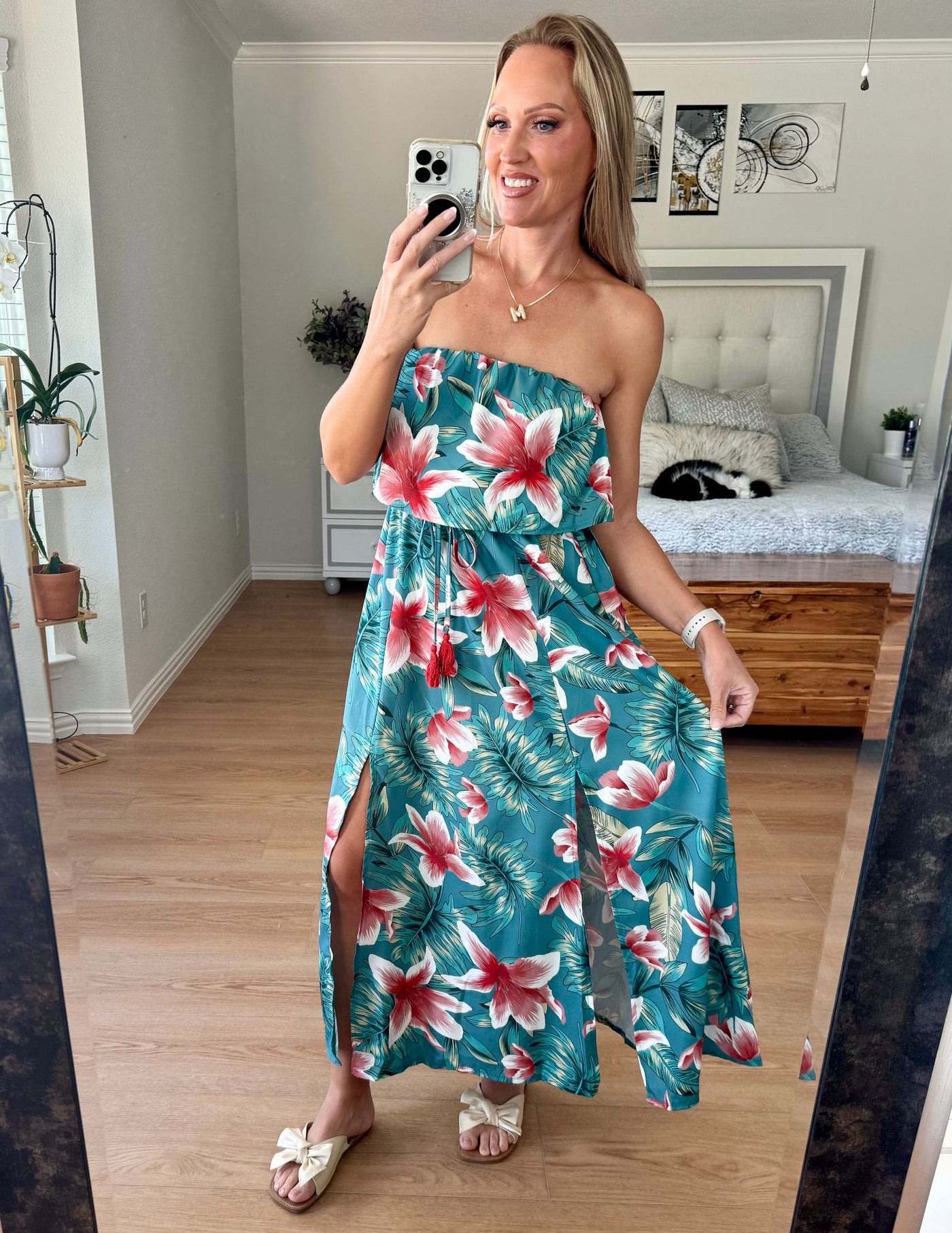 Topanga Tropical Sleeveless Maxi Dress