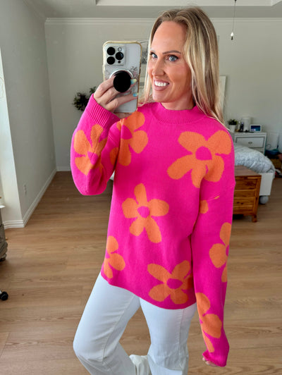 Presley Flower Sweater