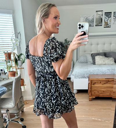 Lana Ditsy Floral Short Sleeve Romper