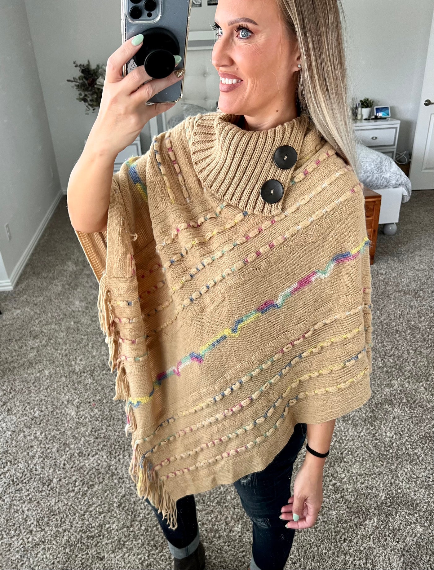 Knit ponchos