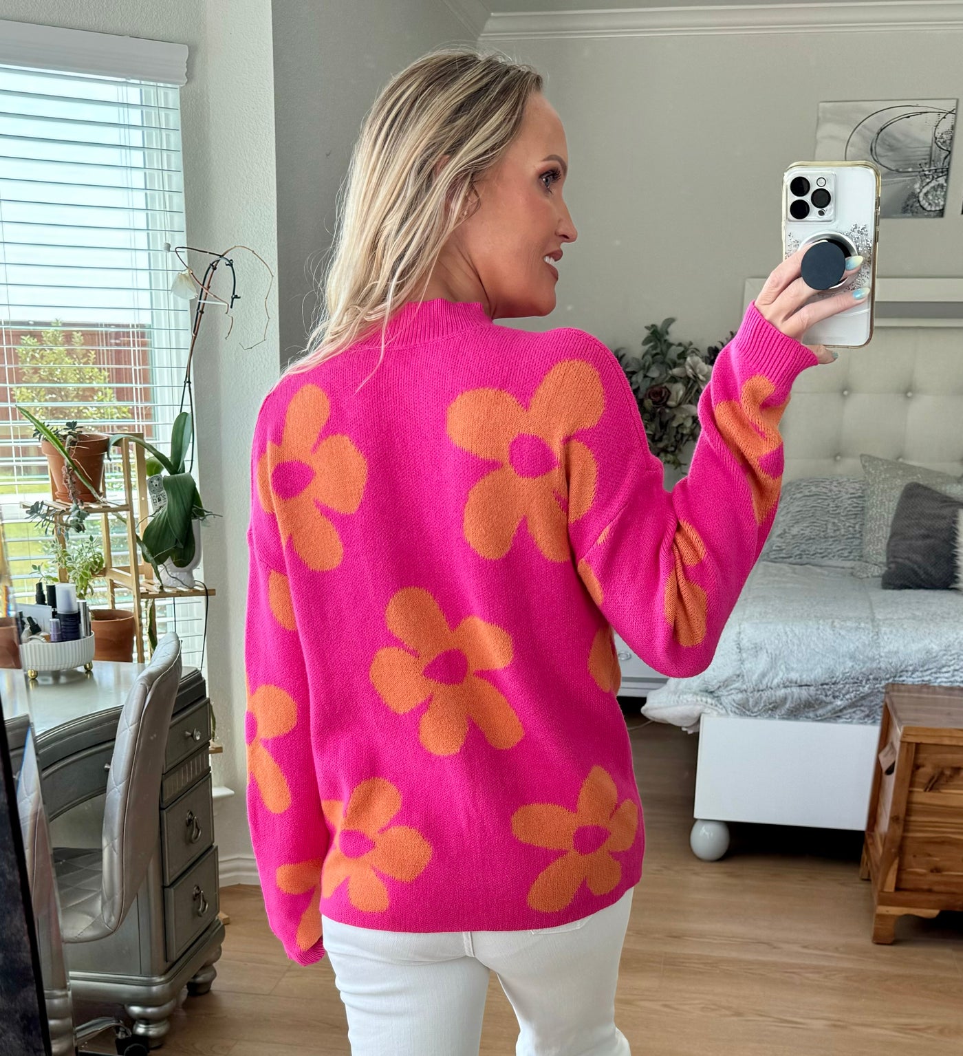 Presley Flower Sweater