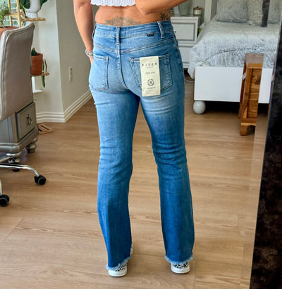 Emily RISEN Mid Rise Slim Straight Jeans