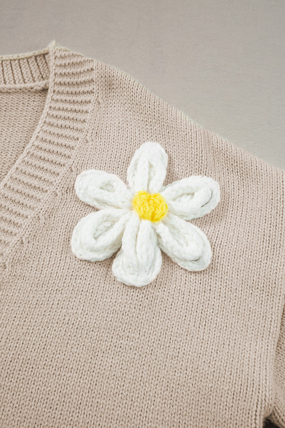 Emmi Knit Flower Cardigan