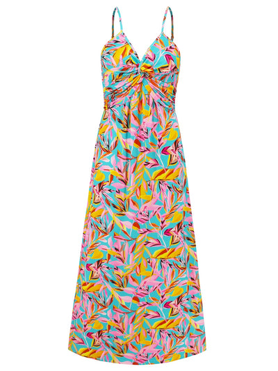 Kahlani Twisted Floral Cami Maxi Dress