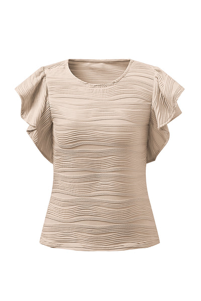 Nala Textured Cap Sleeve Top