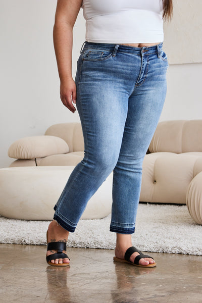 Sami Shadow Hem Cropped Bootcut Judy Blue Jeans