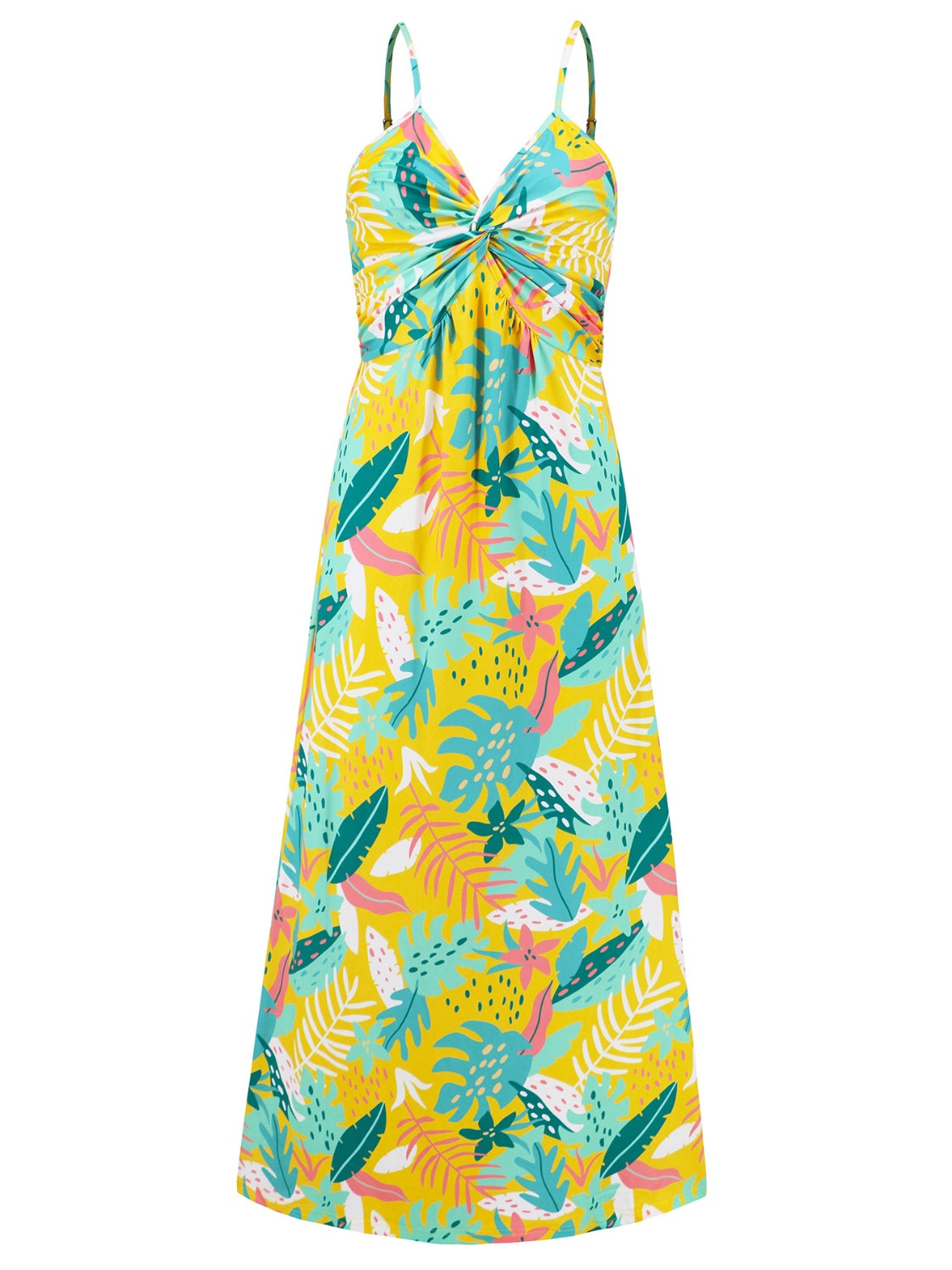 Kahlani Twisted Floral Cami Maxi Dress