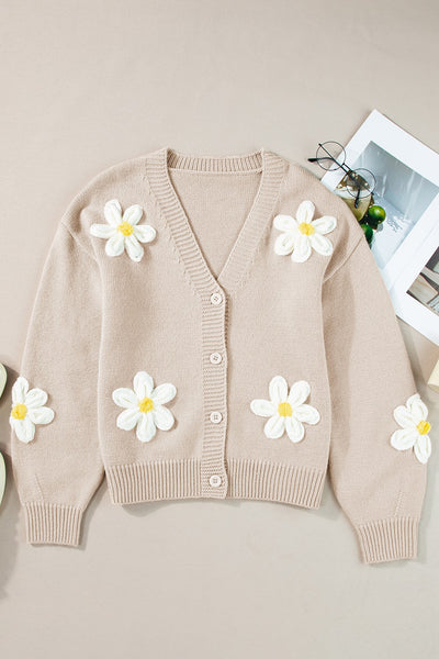 Emmi Knit Flower Cardigan