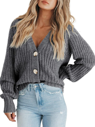 Stephanie Button Front Knit Cardigan