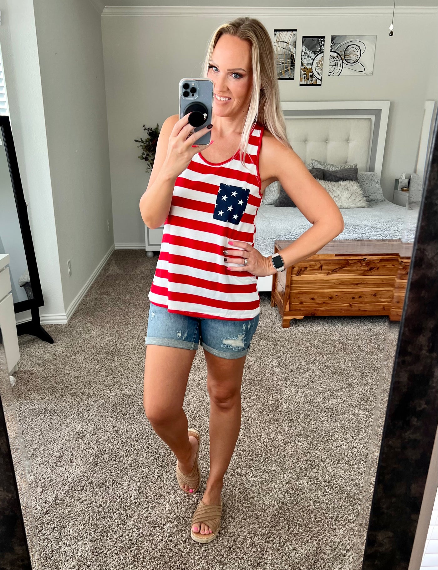 Stars and Stripes Bow Tank
