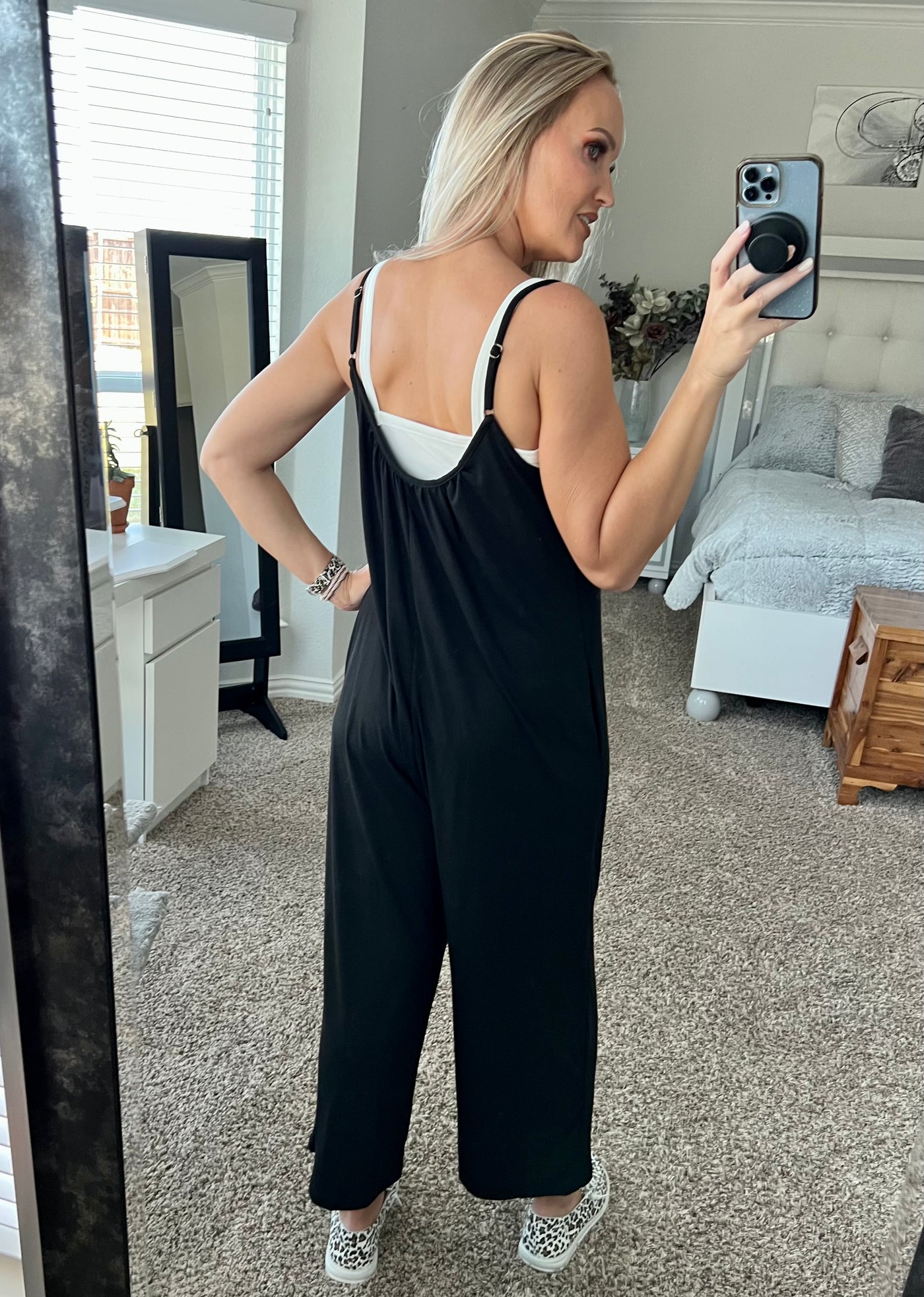 Saige Spaghetti Strap Wide Leg Jumpsuit