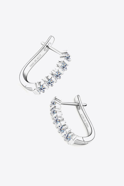 Shades of Sparkle Moissanite 925 Sterling Silver Earrings