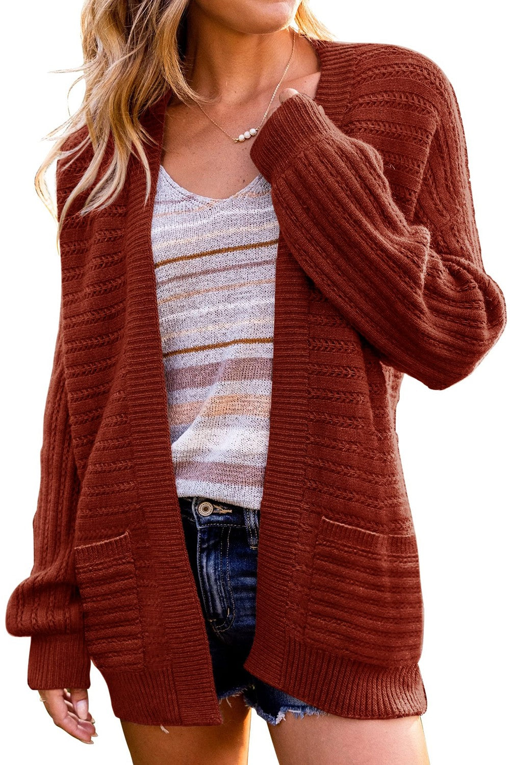 Dahlia Dropped Shoulder Longline Cardigan