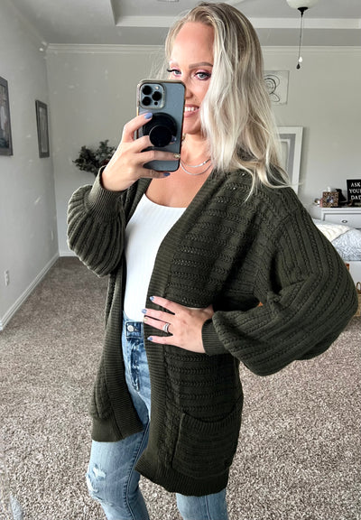 Dahlia Dropped Shoulder Longline Cardigan