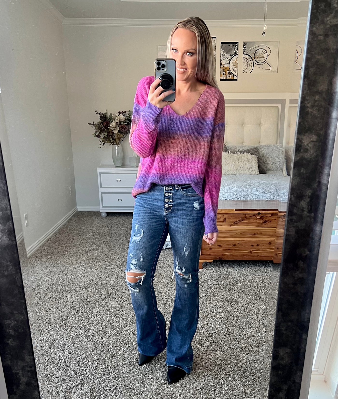 Oaklynn Ombré Soft Knit Sweater