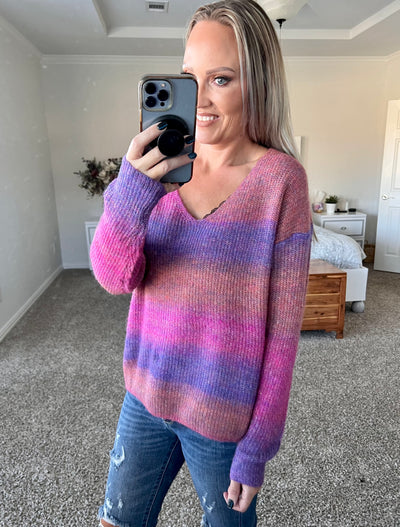 Oaklynn Ombré Soft Knit Sweater