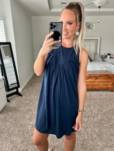 Rhonny Round Neck Sleeveless Mini Dress