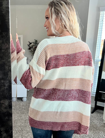 Hazley Striped Cardigan