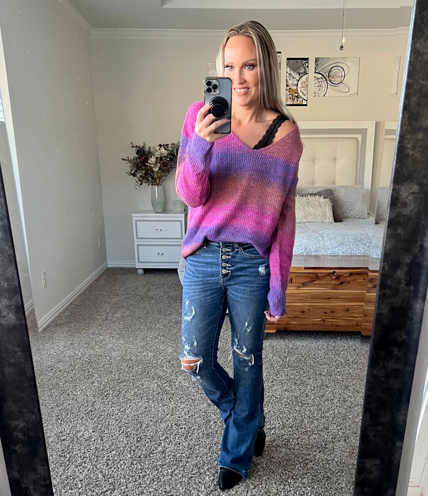 Oaklynn Ombré Soft Knit Sweater