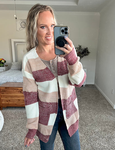 Hazley Striped Cardigan