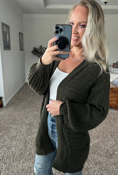 Dahlia Dropped Shoulder Longline Cardigan