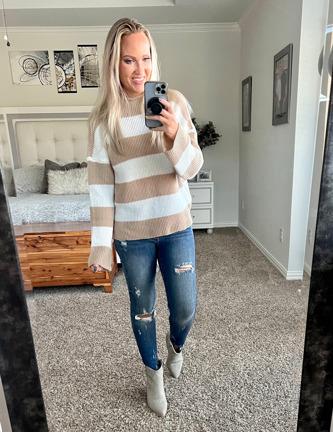 Samantha Striped Sweater